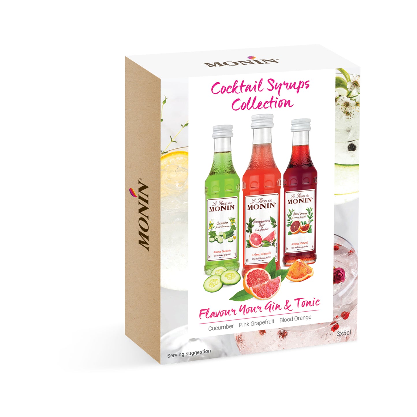 Monin Premium Cocktail Syrup Gift Set 3x5cl