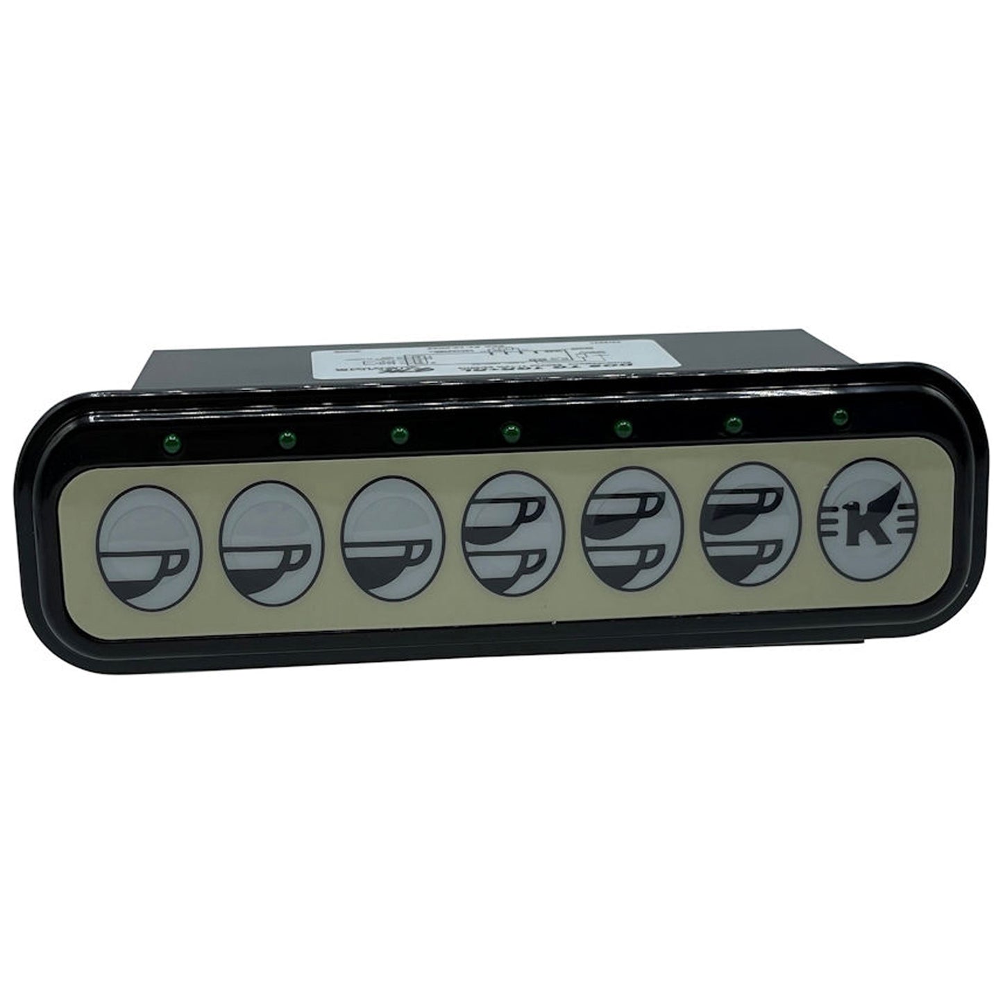 Elektra 7-Button Black Touchpanel - Fits Barlume, Modern-Gold & Sixties