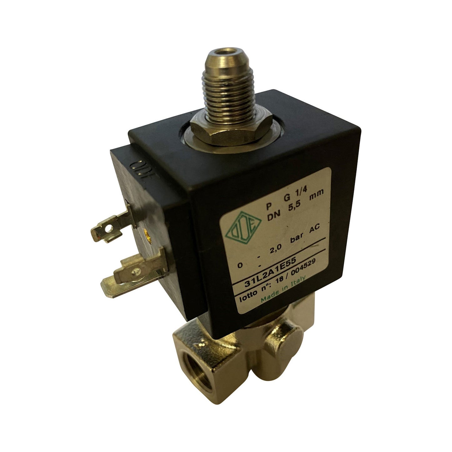 ODE 3-Way Solenoid Valve 230V 1/4 5.5mm EPDM – Simonelli
