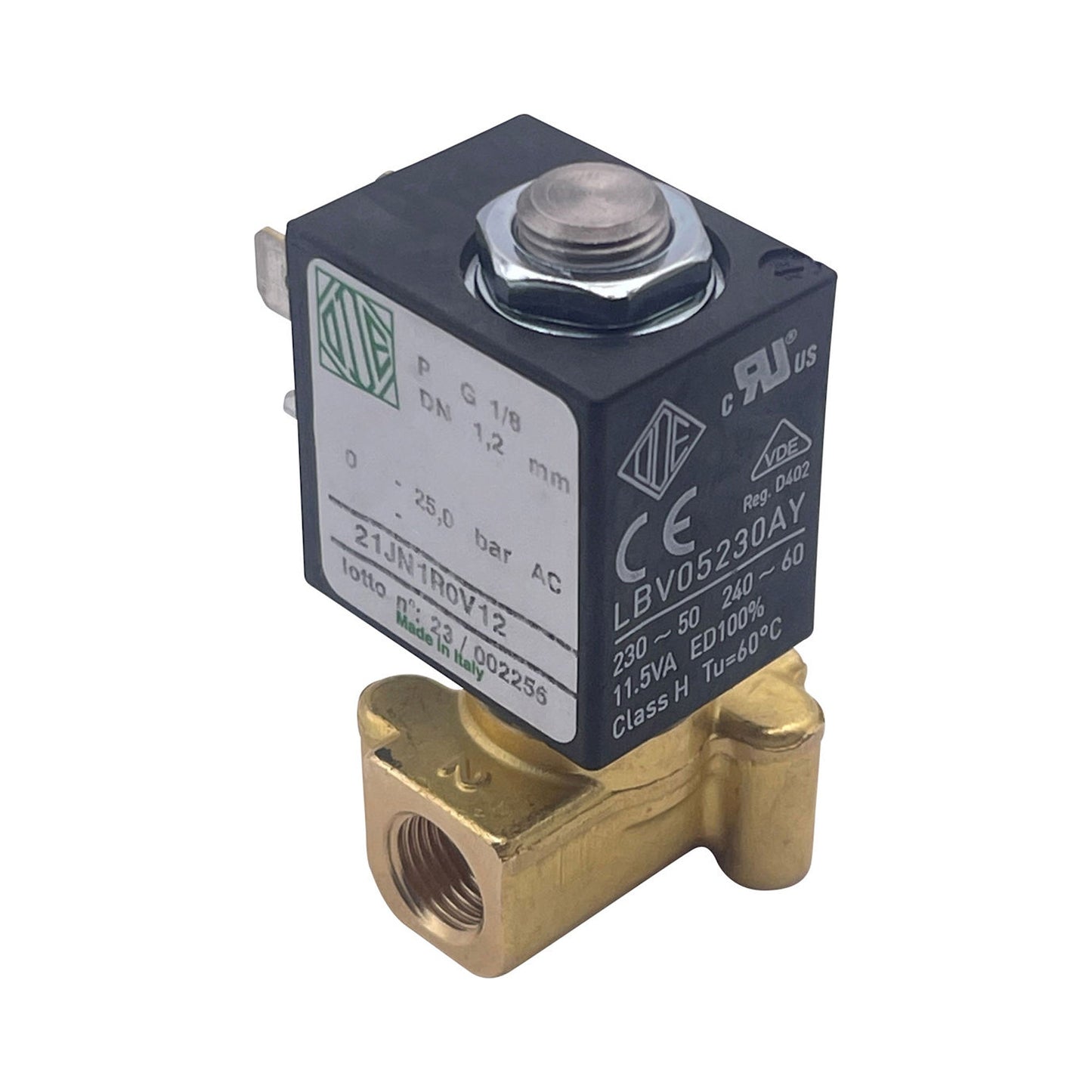 ODE 2-Way Inlet Solenoid Valve 230V 1/8 1.2mm – Simonelli / VA