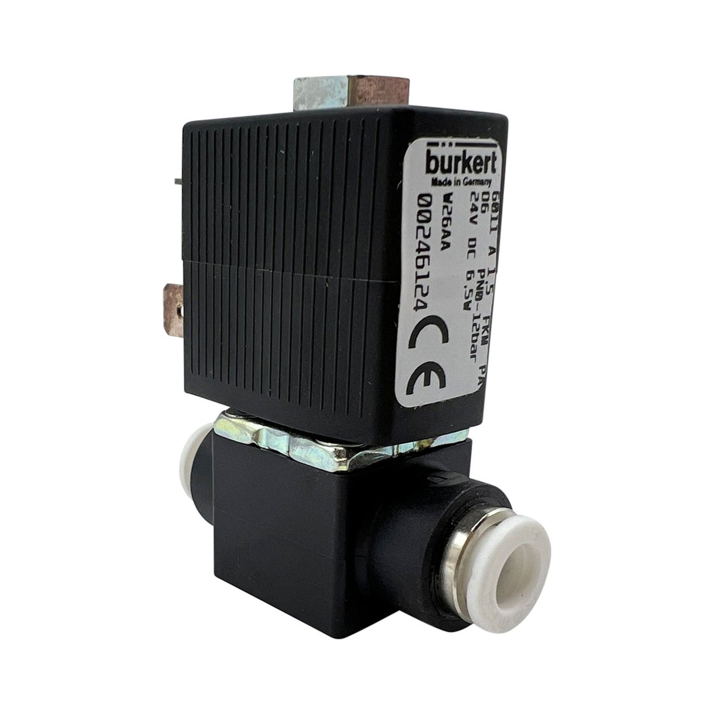 Rex Royal 2/2-Way Solenoid Valve 24V 6mm x 6mm DN1.5mm