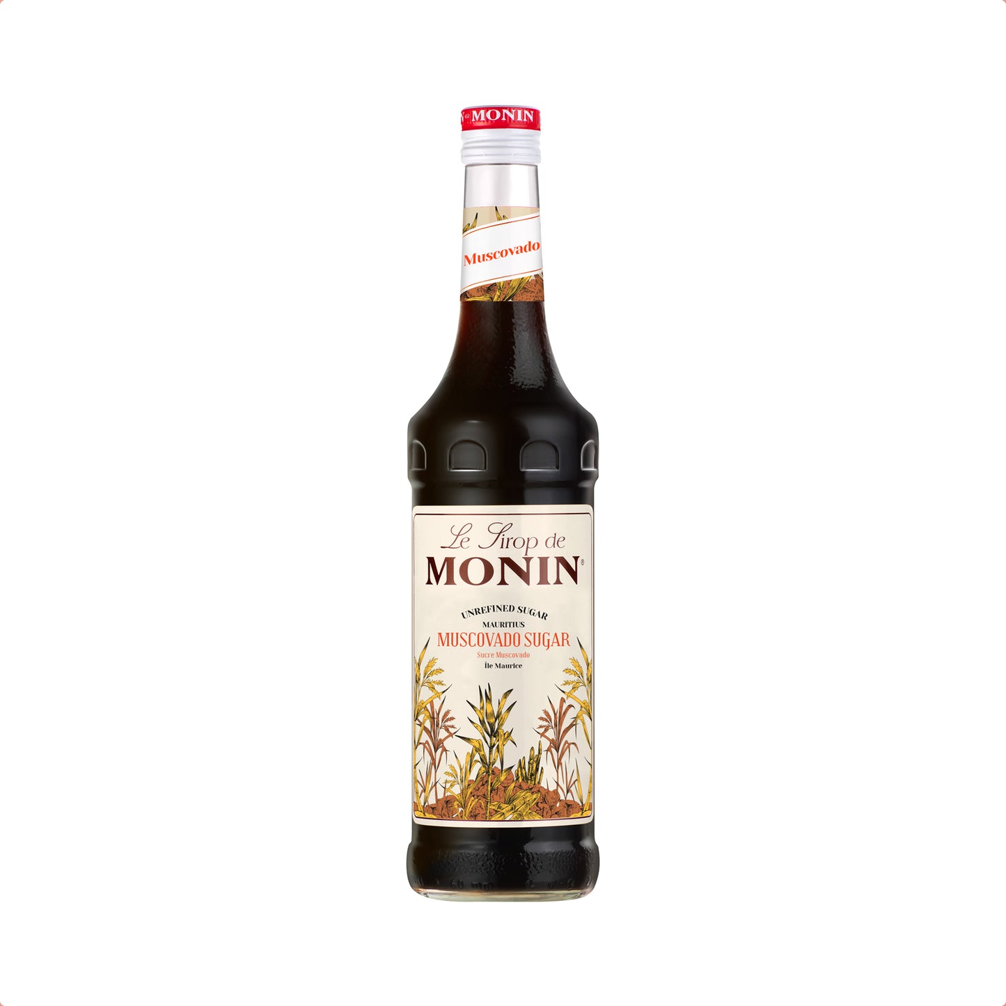 Monin Premium Muscovado Sugar Syrup 700ml Glass Bottle
