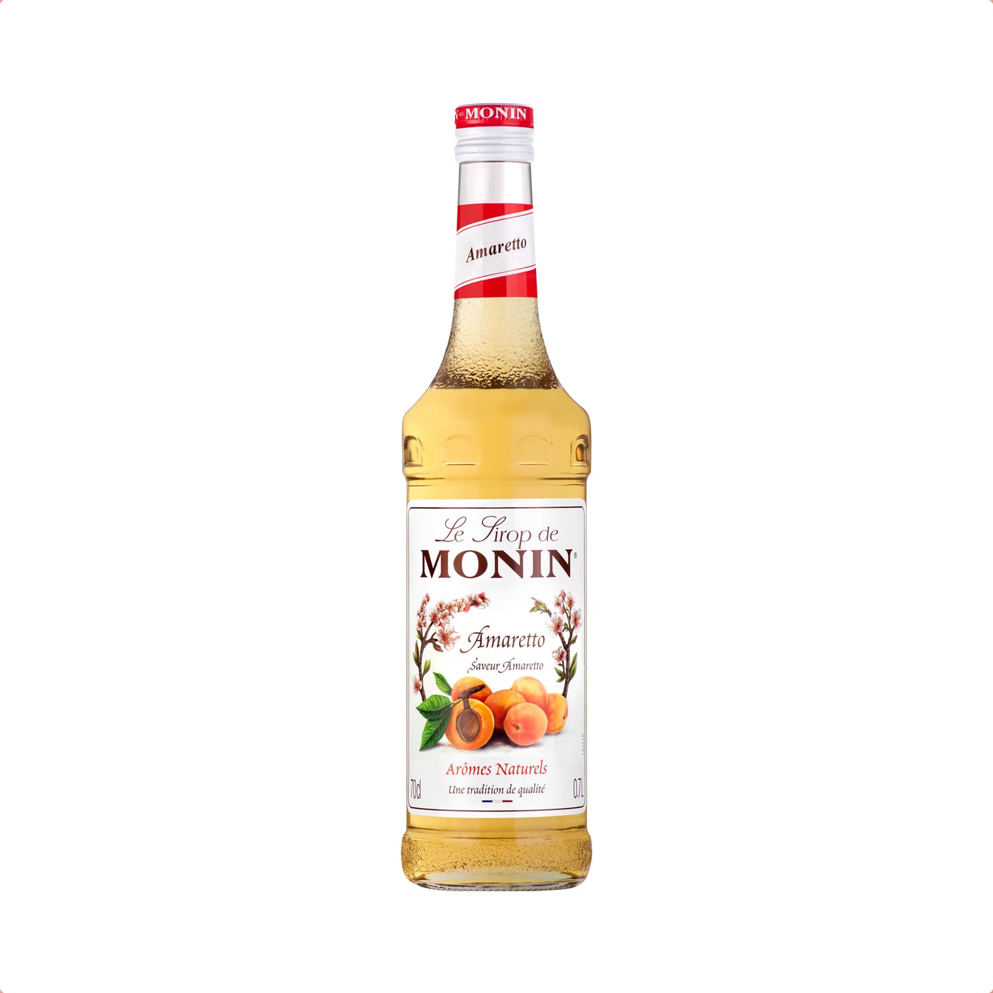 Monin Premium Amaretto Syrup 700ml Glass Bottle