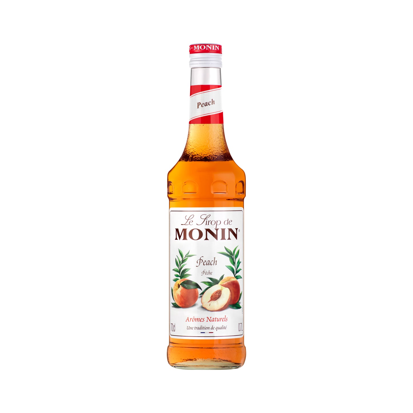 Monin Premium Peach Syrup 700ml Glass Bottle