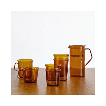 Kinto CAST AMBER Glass 180ml - Heat-Resistant with Smooth Flow Design