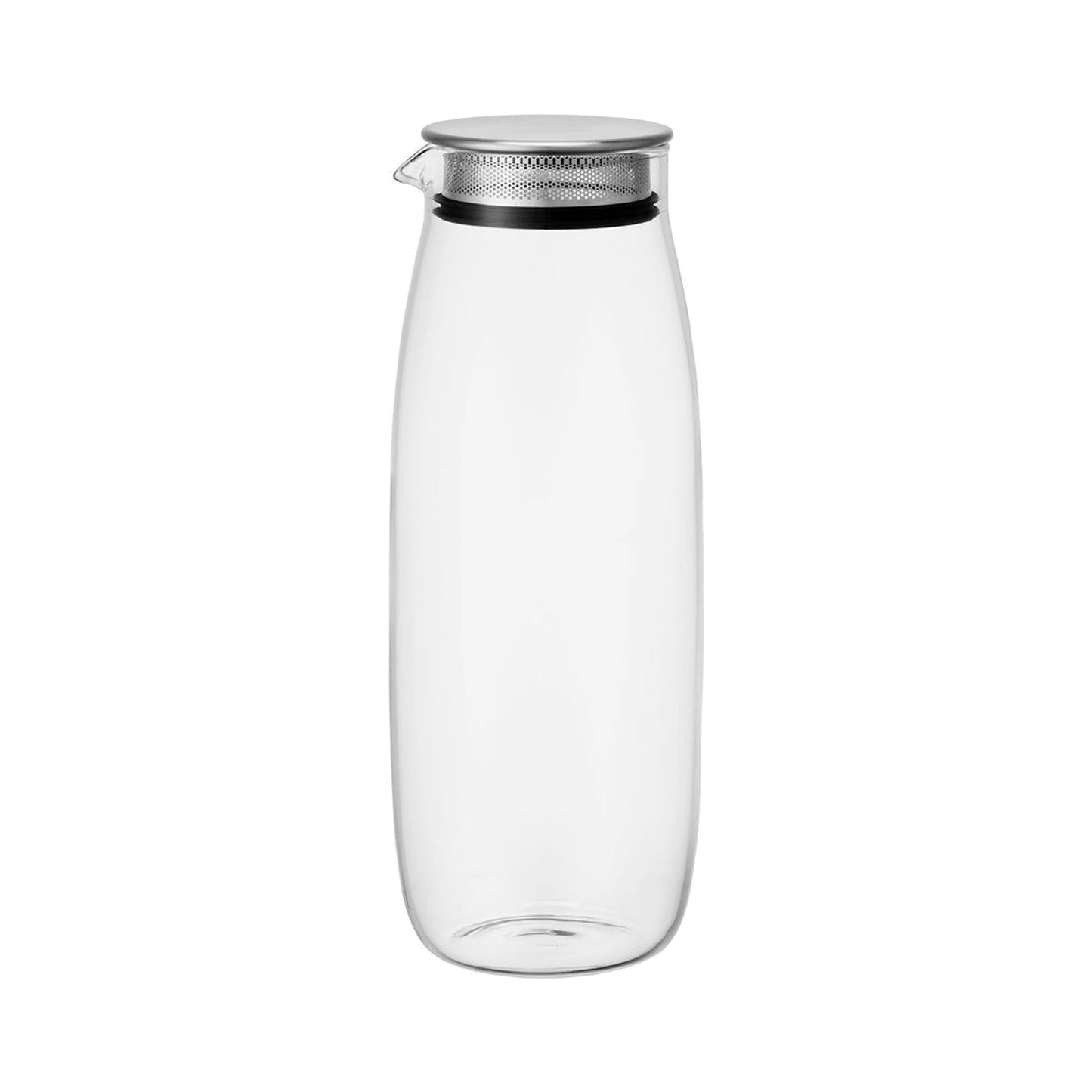 Kinto UNITEA 1.1L Water Carafe Heat-Resistant Glass with Stainless Steel Lid