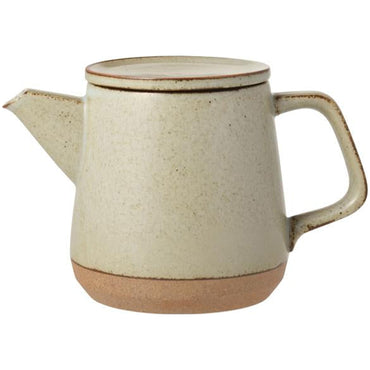 Kinto CLK-151 Teapot 500ml - Elegant Porcelain Teapot with Stainless Steel Strainer