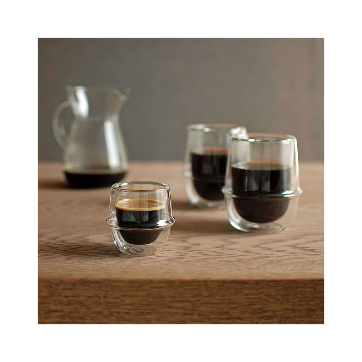 Kinto KRONOS Double Wall Espresso Cup 80ml - Insulated Glassware
