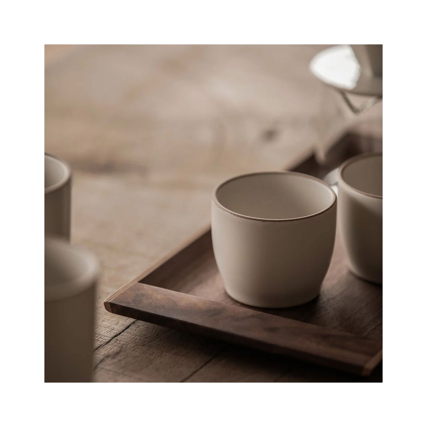 Kinto NORI Tumbler 200ml - Porcelain Tumbler with Clay Rim