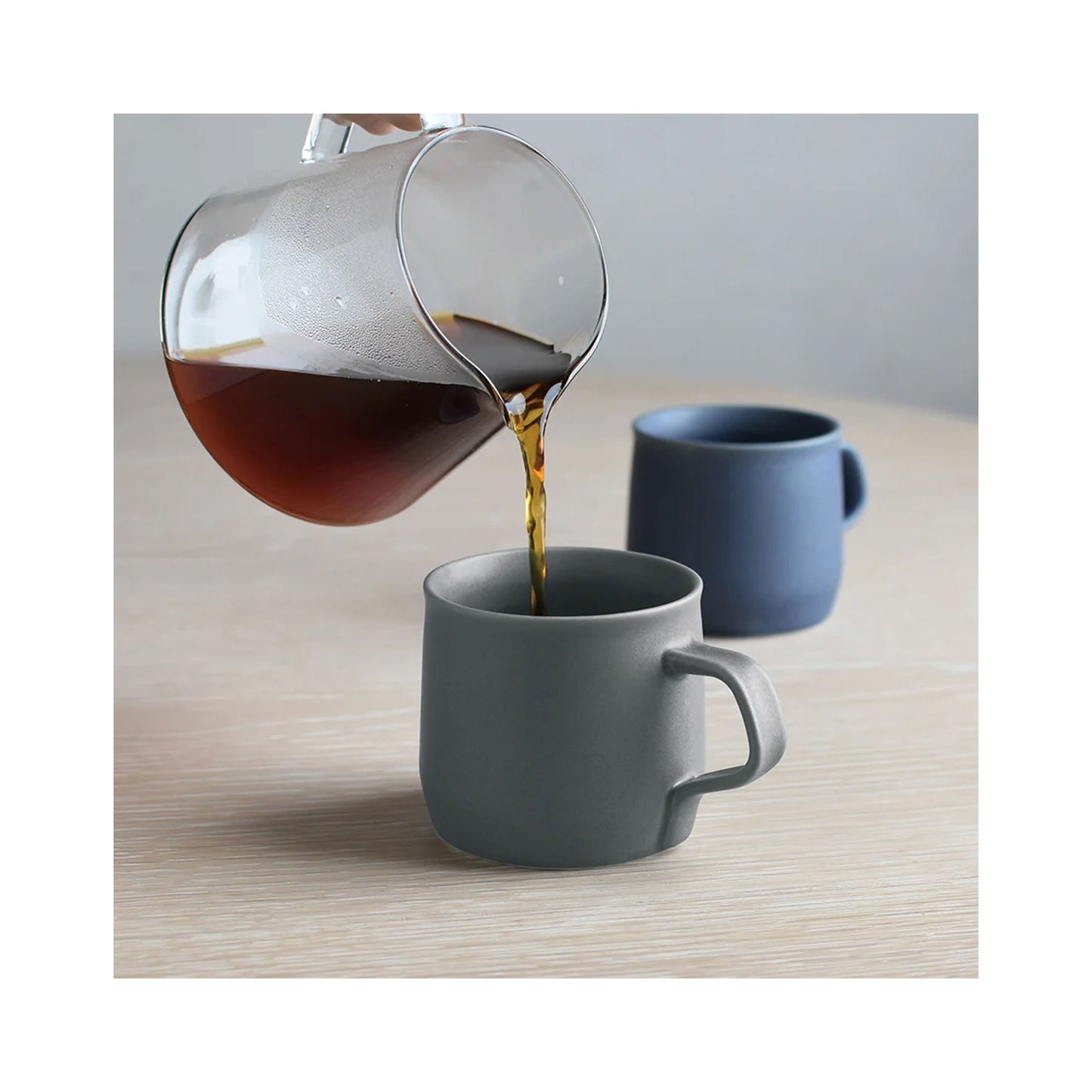 Kinto FOG Mug 270ml - Matte Grey Porcelain Coffee & Tea Cup