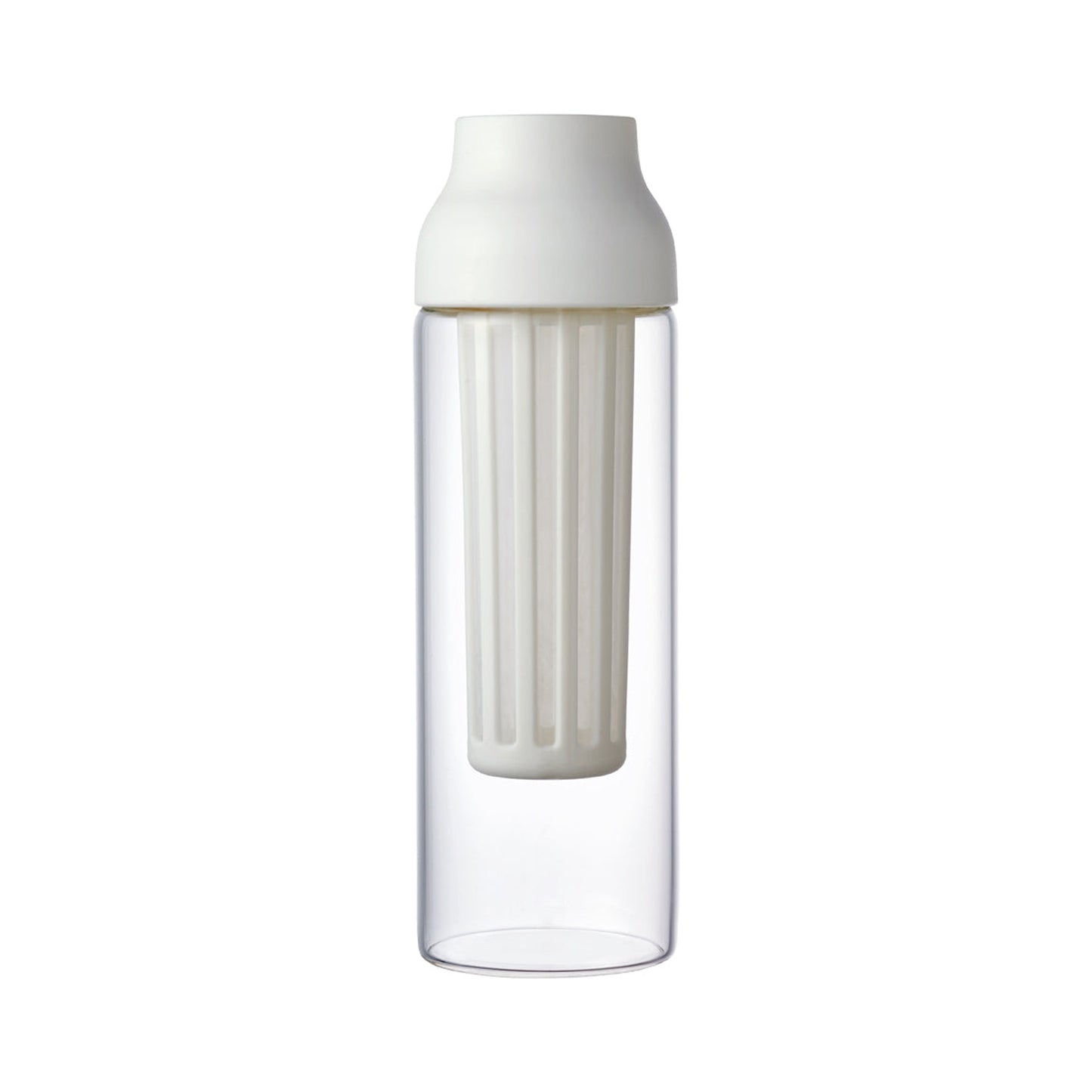 Kinto CAPSULE Cold Brew Carafe 1L - Heat-Resistant Glass with Mesh Filter for Cold Brew Coffee & Tea