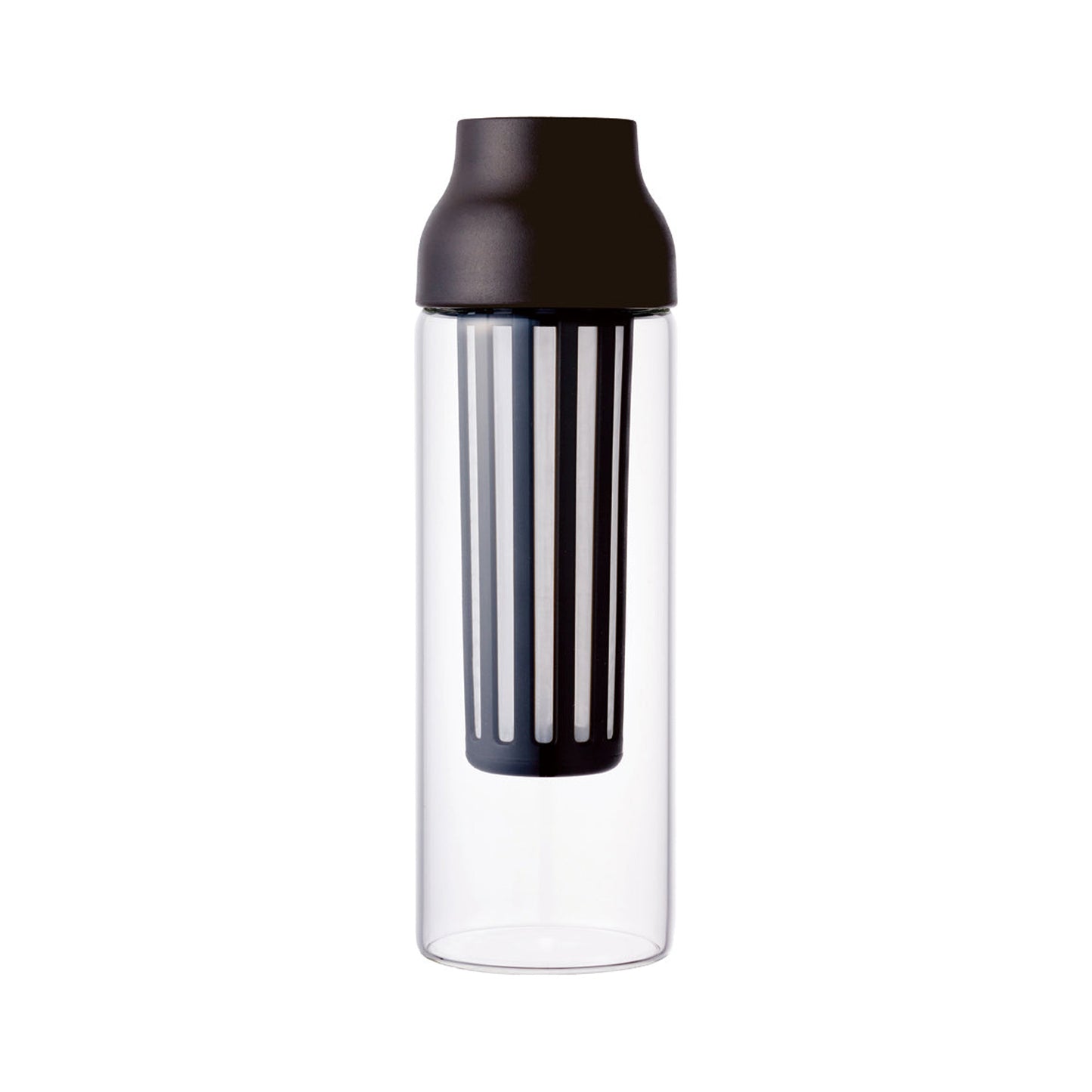 Kinto CAPSULE Cold Brew Carafe 1L - Heat-Resistant Glass with Mesh Filter for Cold Brew Coffee & Tea