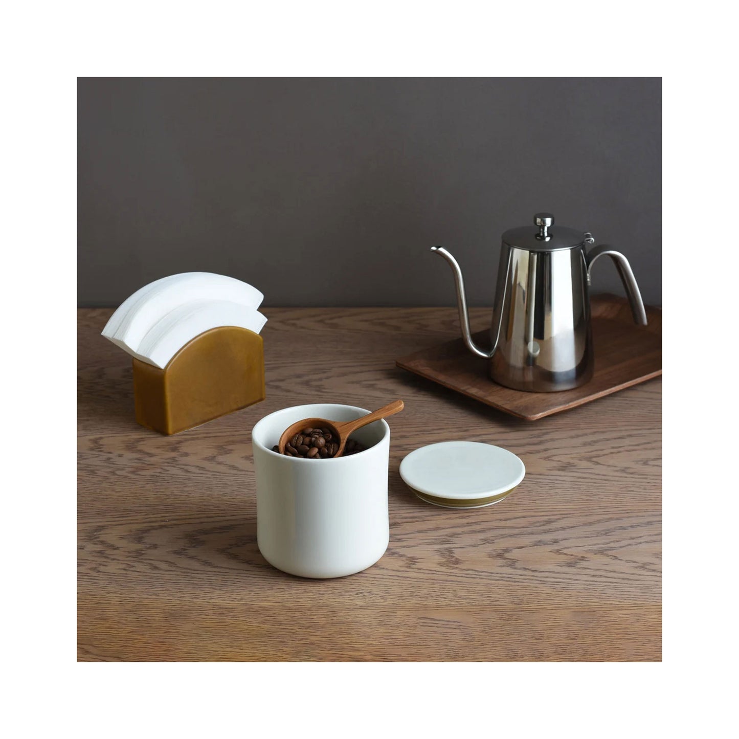 Kinto SCS Coffee Canister 600ml - Porcelain - Slow Coffee Style - Made in Japan