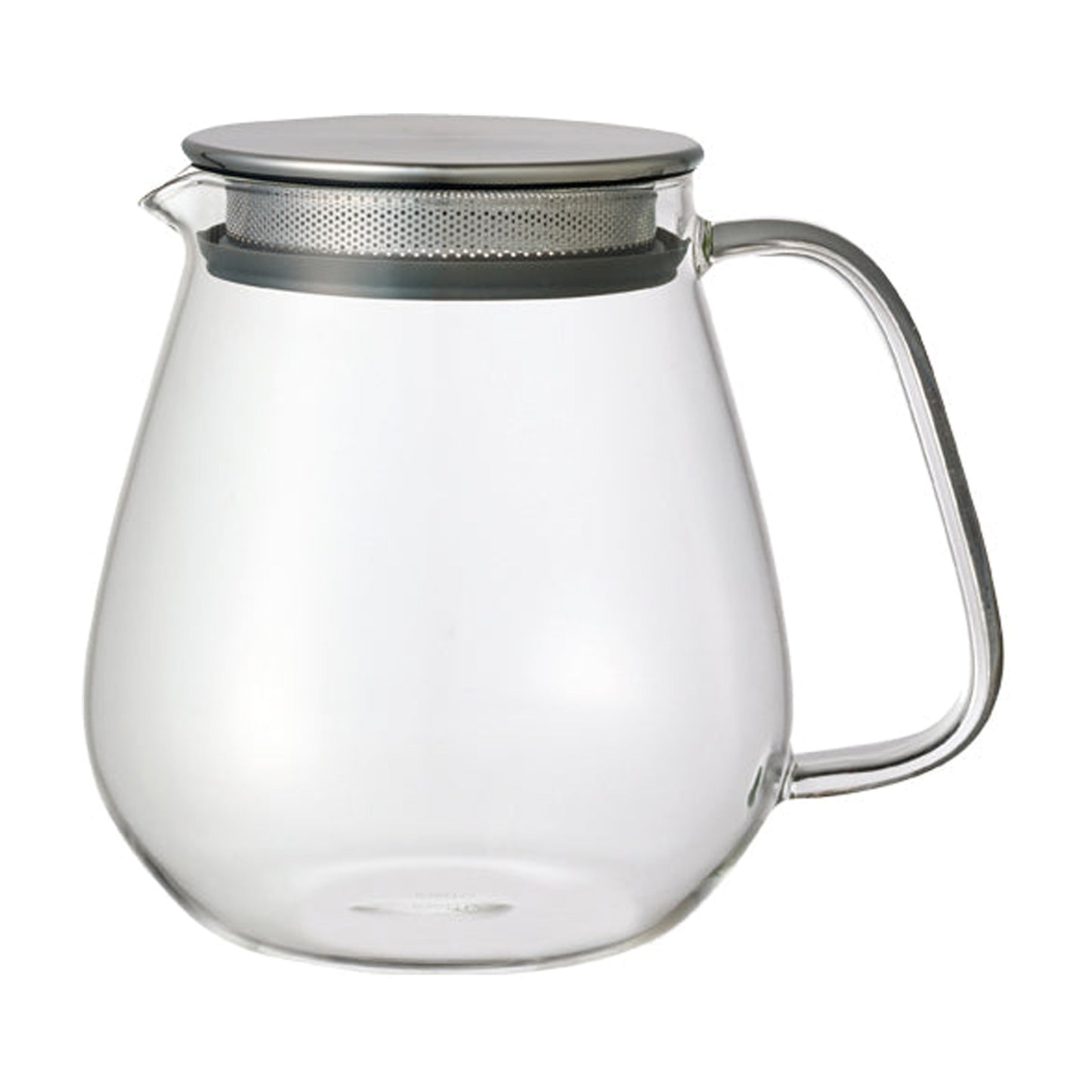 Kinto UNITEA One Touch Teapot 720ml - Heat-Resistant Glass, One-Touch Brewing, Microwave & Dishwasher Safe