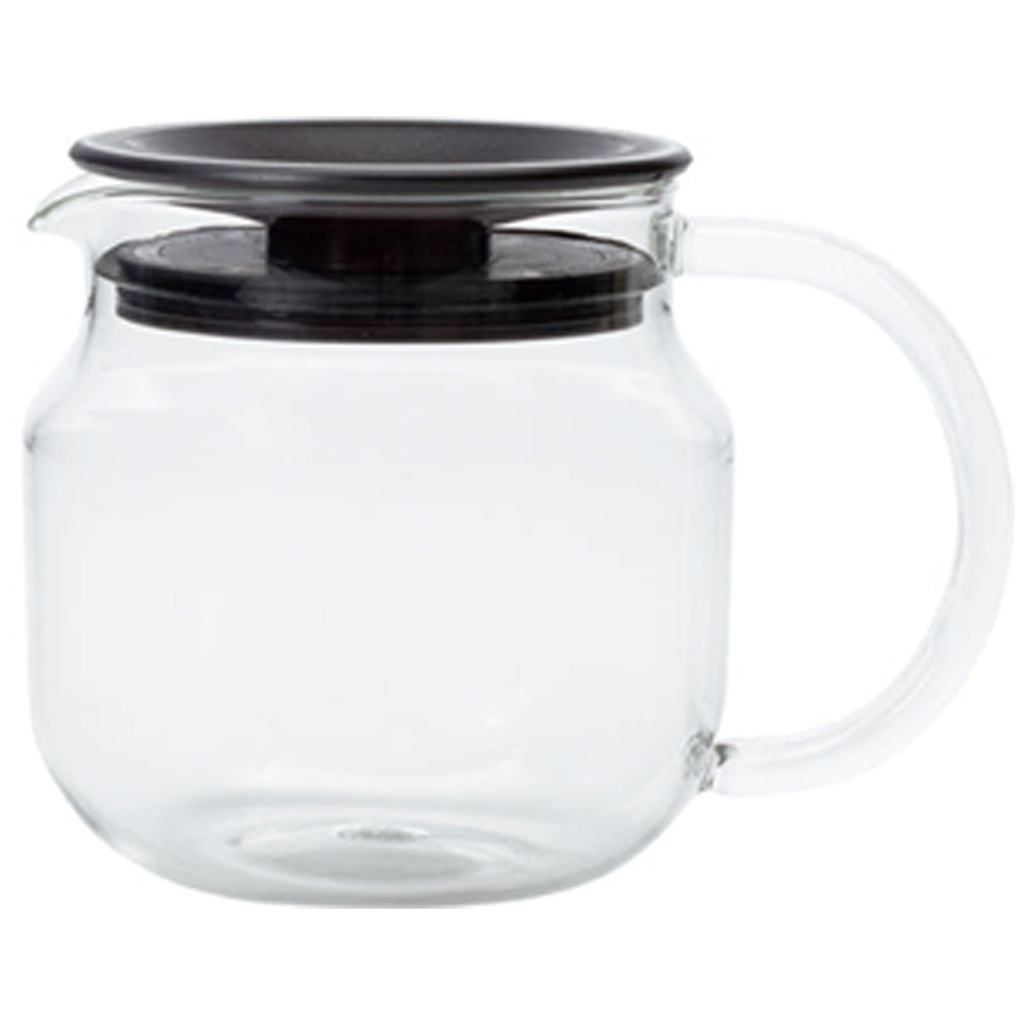 Kinto ONE TOUCH TEAPOT 450ml Heat-Resistant Glass with Silicone Lid