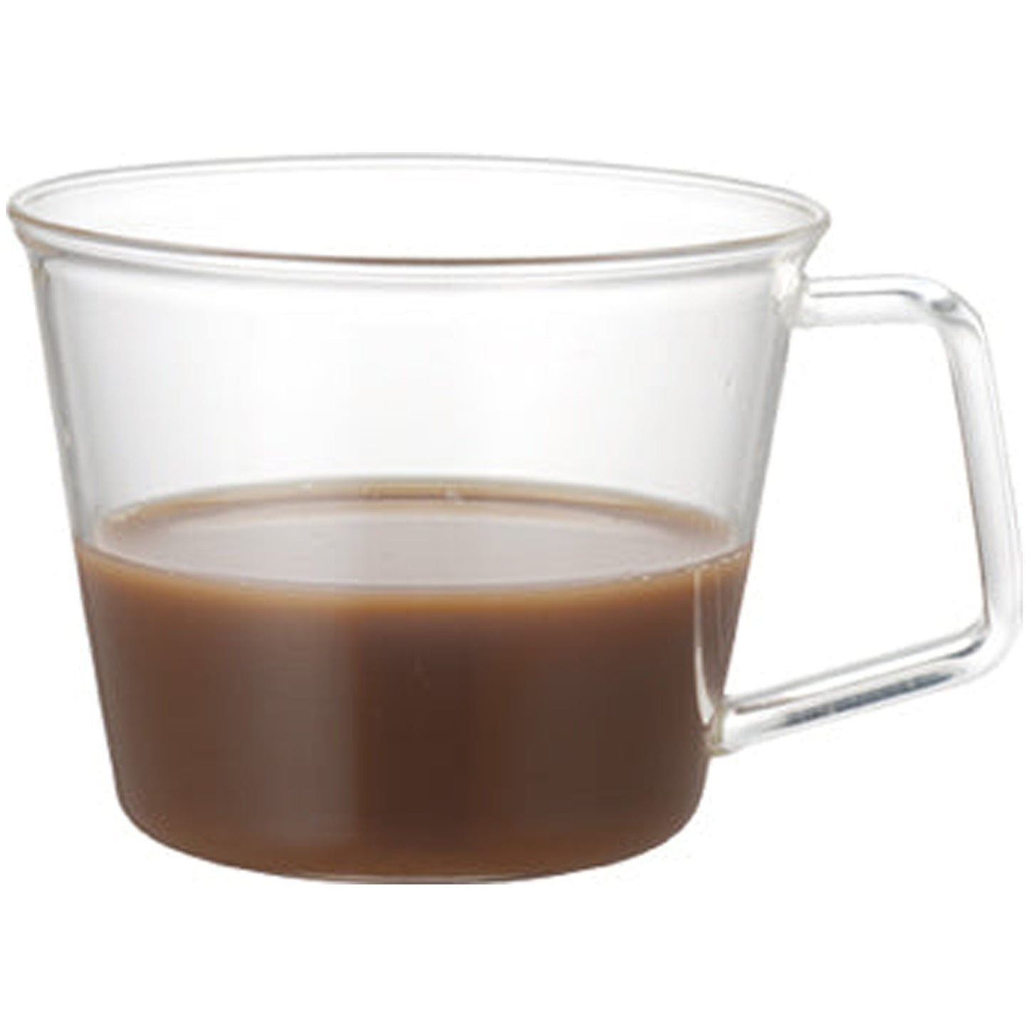 Kinto CAST Coffee Cup 220ml - Ergonomic Handle & Heat-Resistant Glass