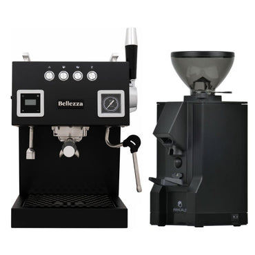 Bellezza Bellona Espresso Machine & Eureka Manuale 50 Grinder Package