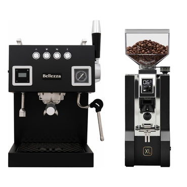 Bellezza Bellona Espresso Machine & Eureka Oro Mignon XL 65 Coffee Grinder Bundle