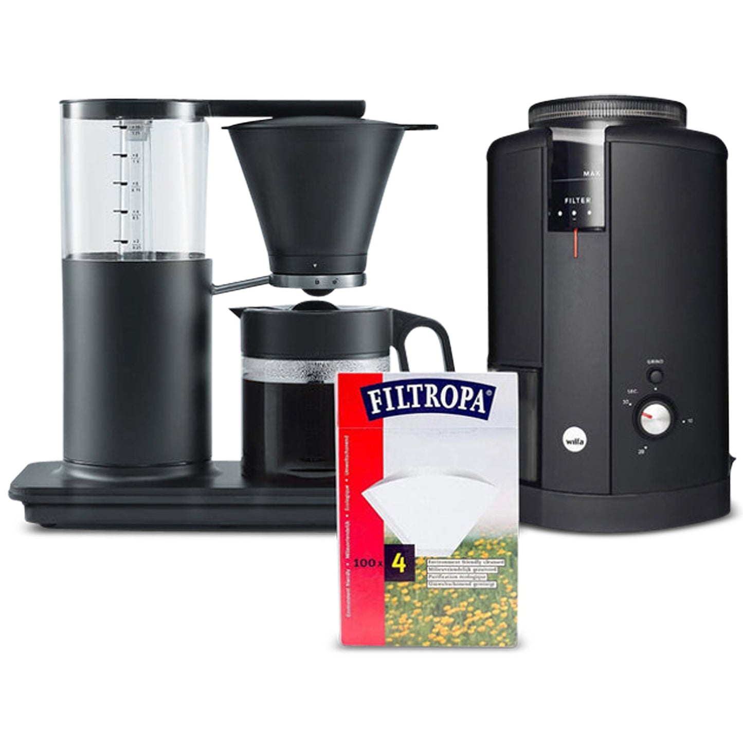 Wilfa Classic Tall Coffee Maker Bundle (Black)
