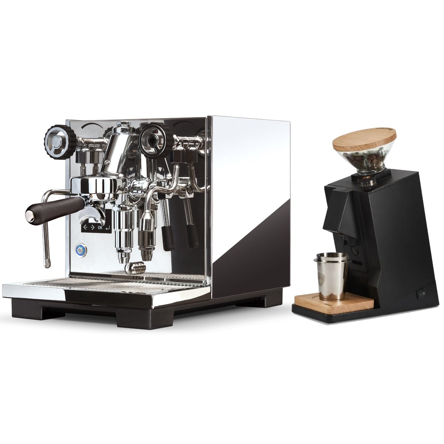 Eureka Espresso Machine & Oro Single Dose Grinder Package