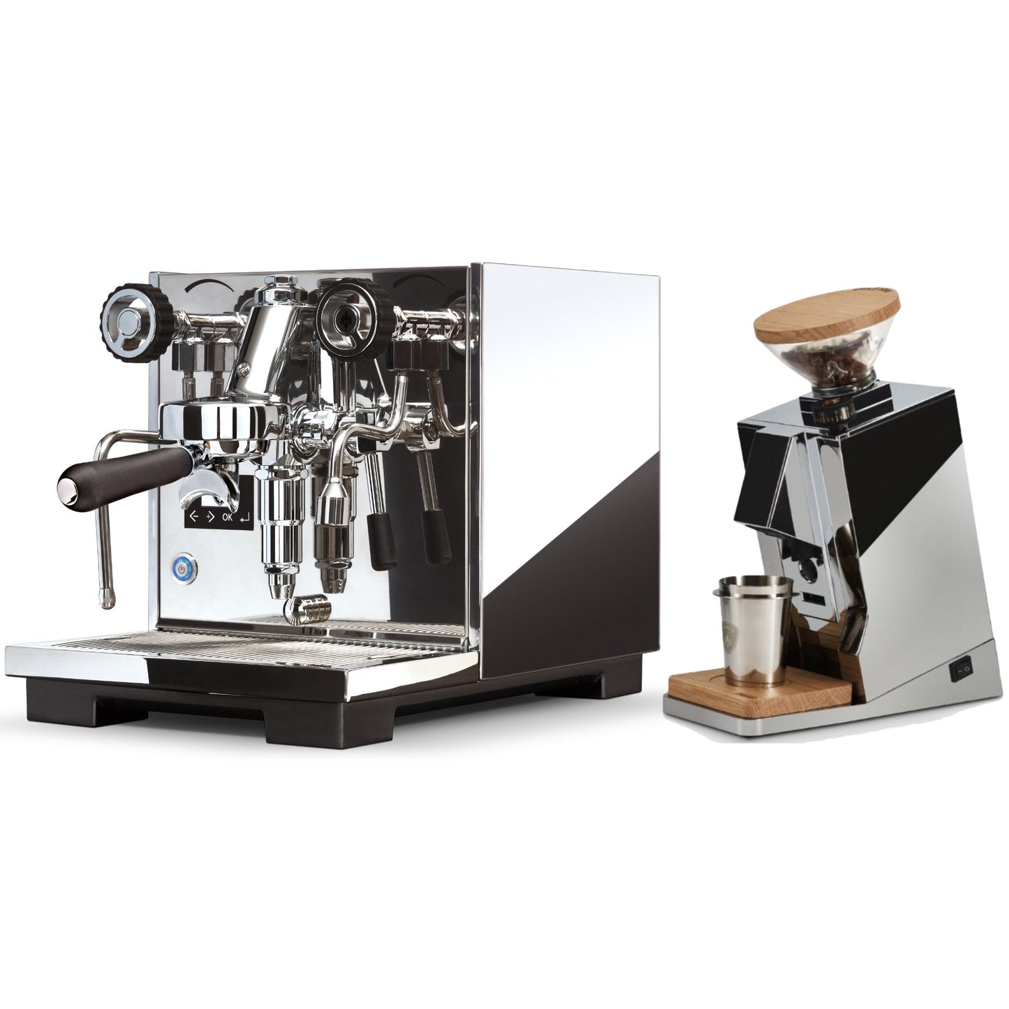 Eureka Espresso Machine & Oro Single Dose Grinder Package