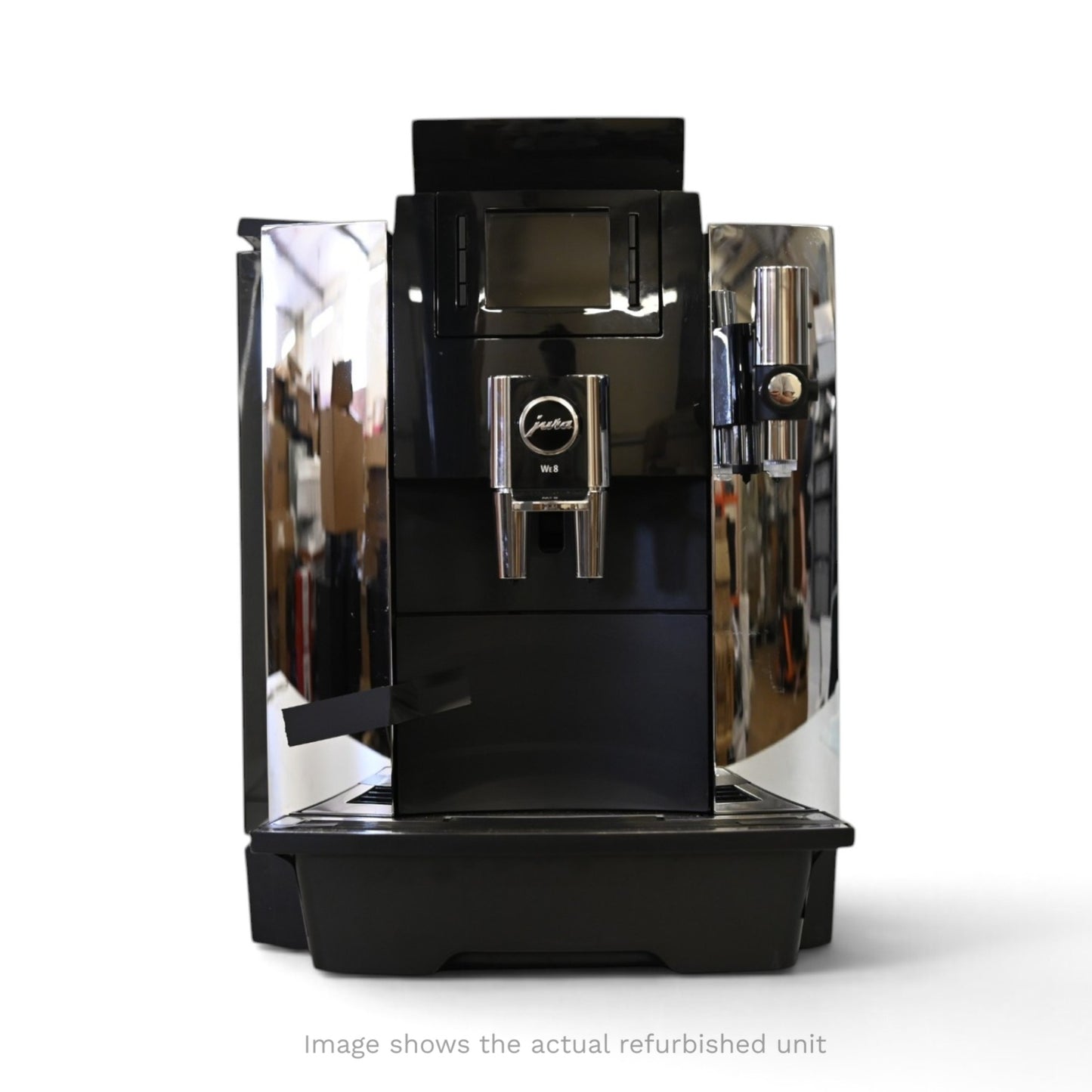 Jura WE8 Bean to Cup Coffee Machine + 1L Milk Cooler - 40 CPD (Refurbished)