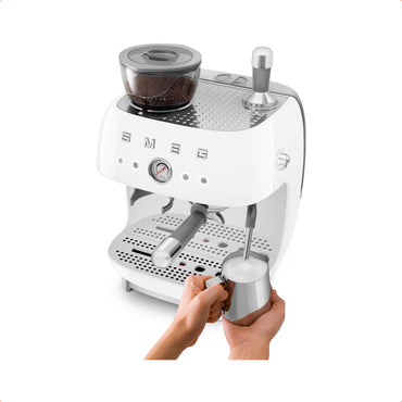 Smeg EGF03 Espresso Coffee Machine with Integrated Grinder
