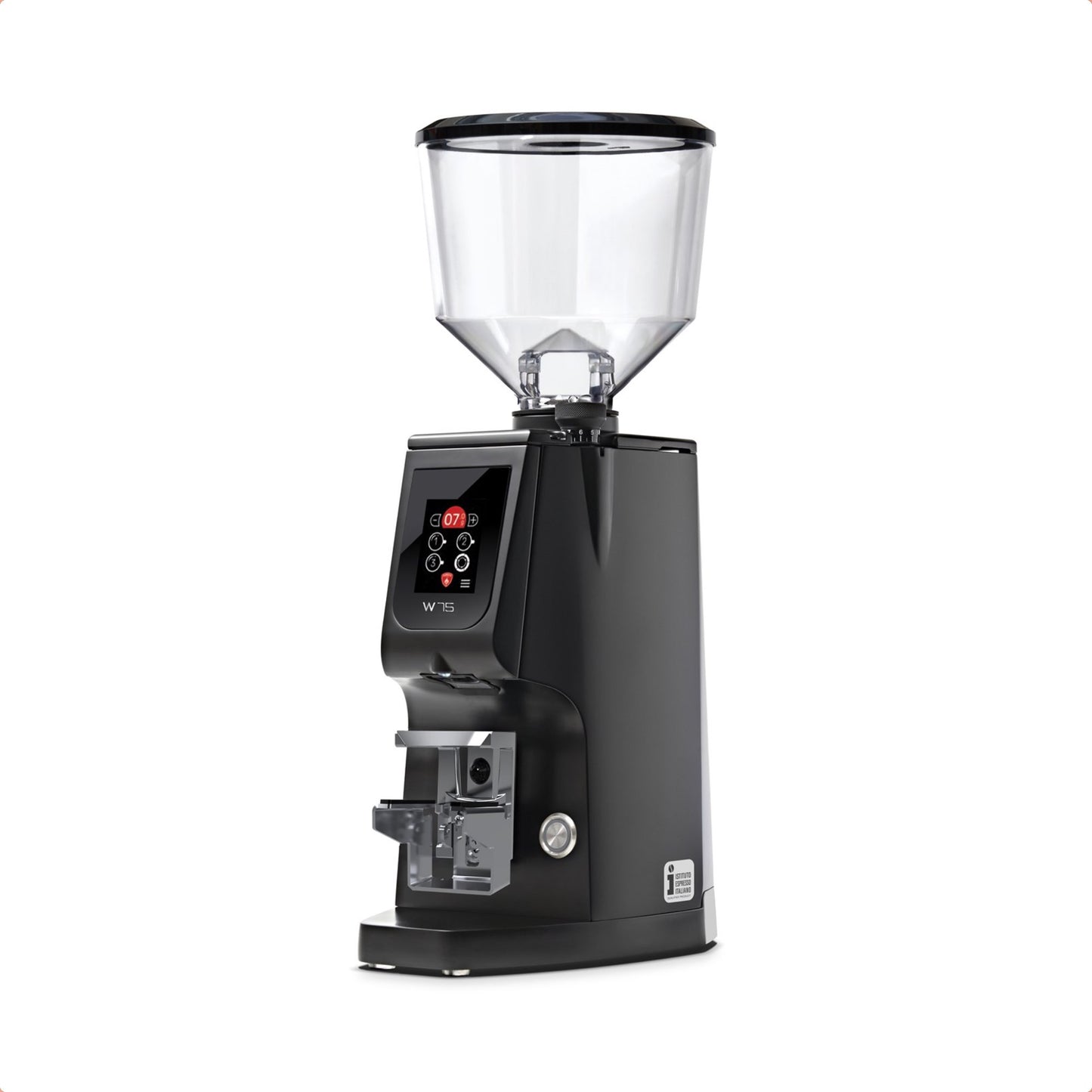 Eureka Atom W 75 Grind By Weight Coffee Grinder - 75mm Burrs - Black