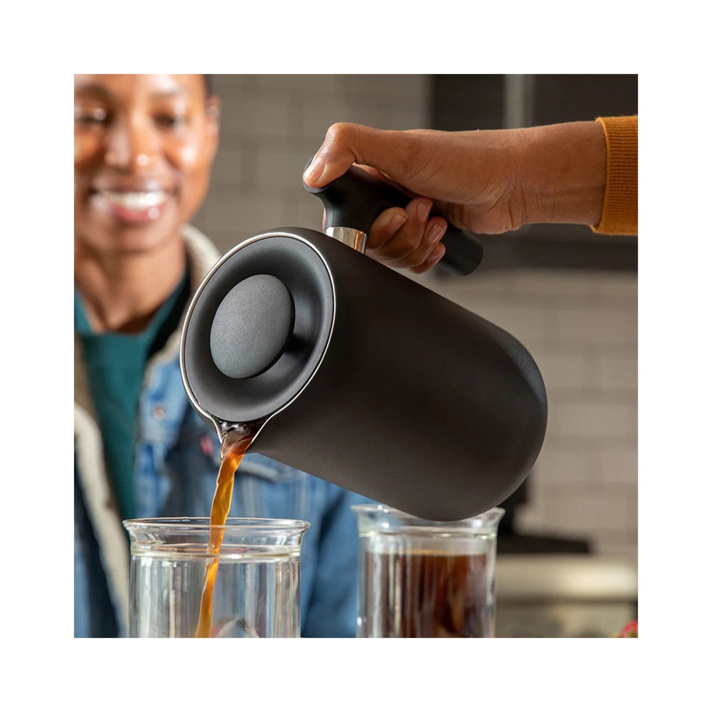 Fellow Clara French Press 680ml / 24oz - Stainless Steel Coffee Maker