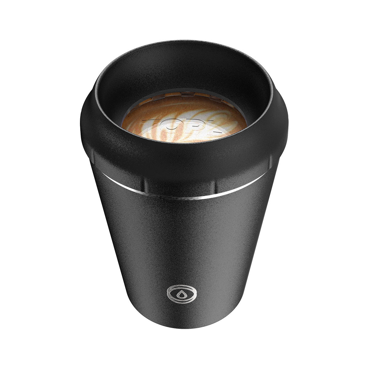 TOPL Flow360 Reusable Cup - Charcoal (8oz)