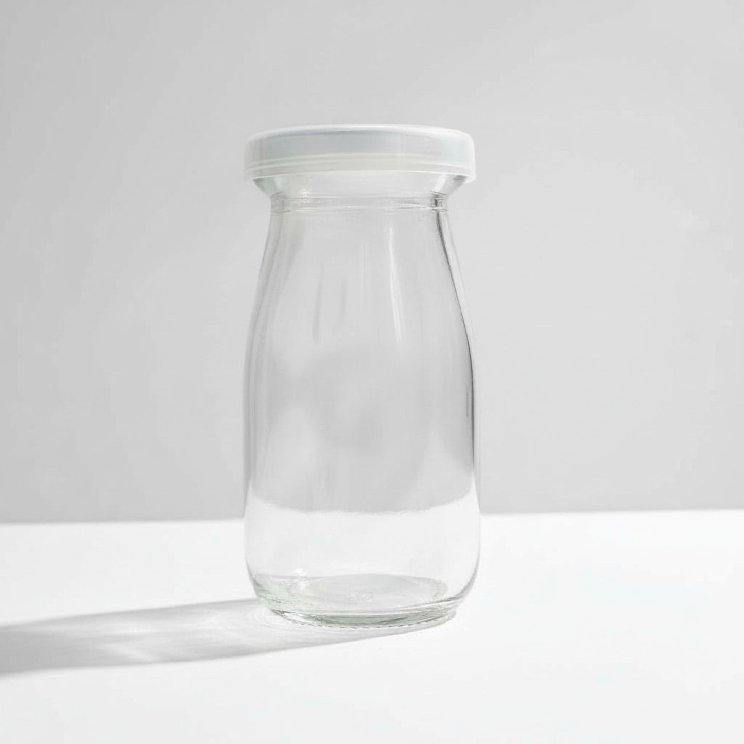 100ml Glass Milk / Juice Bottle with Lid