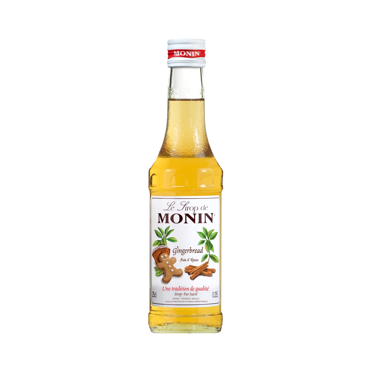 Monin Premium Gingerbread Syrup 250ml Glass Bottle