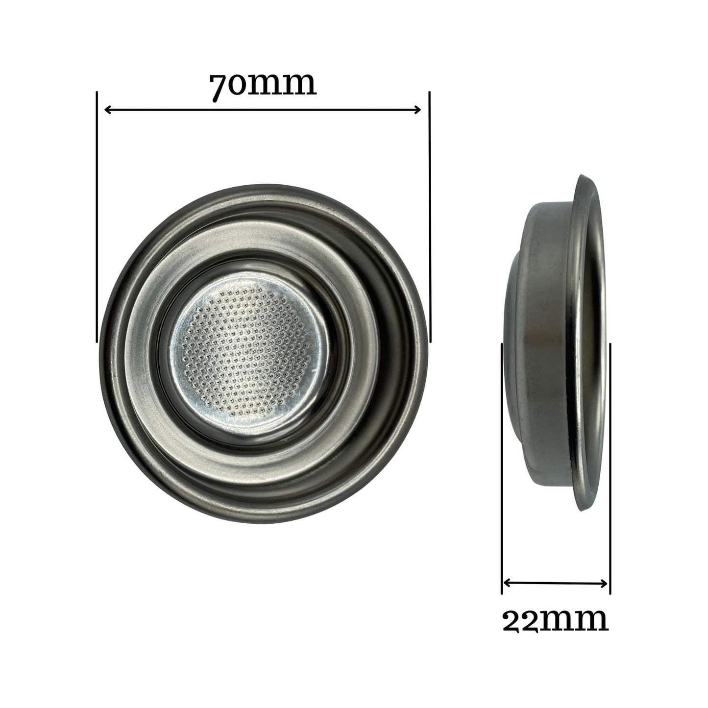 1-Cup Pod Filter Basket for Espresso Machines – Universal Stainless Steel