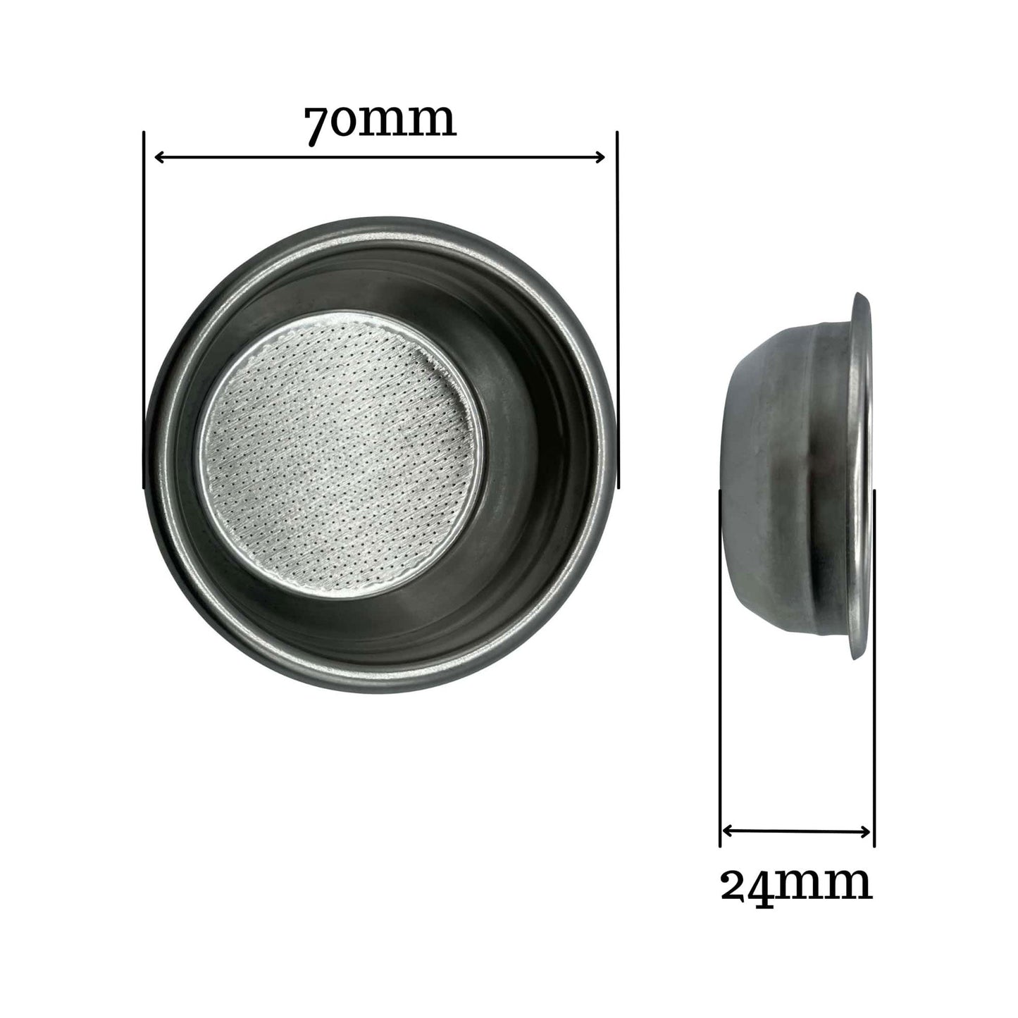 Gaggia 14g Double Filter Basket – Stainless Steel for Espresso Machines