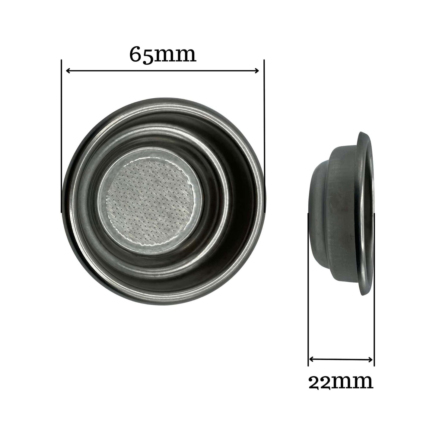 1 Cup Pod Filter Basket – 53mm for La San Marco, La Spaziale Espresso Machines