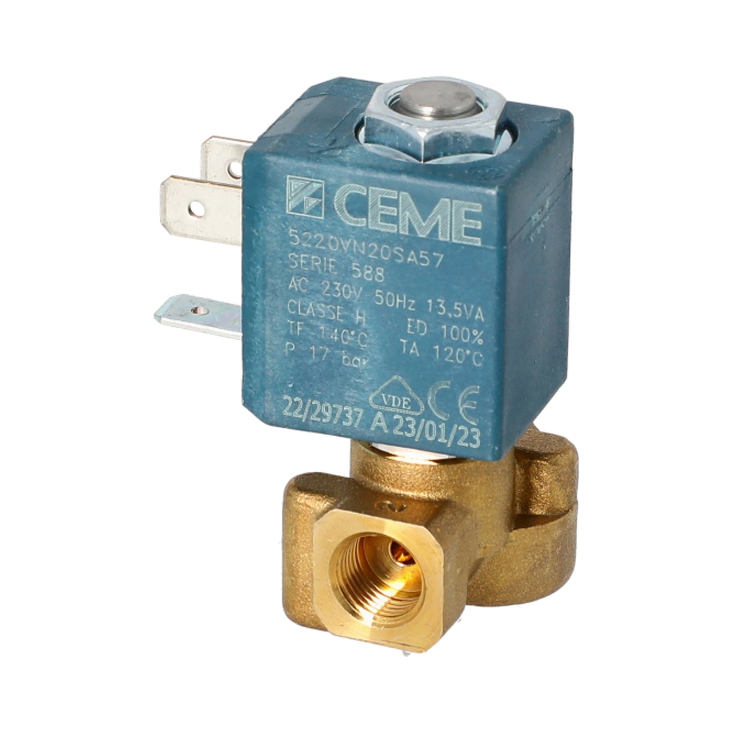 CEME 2-Way Solenoid Valve 230V 1/8 2MM Viton
