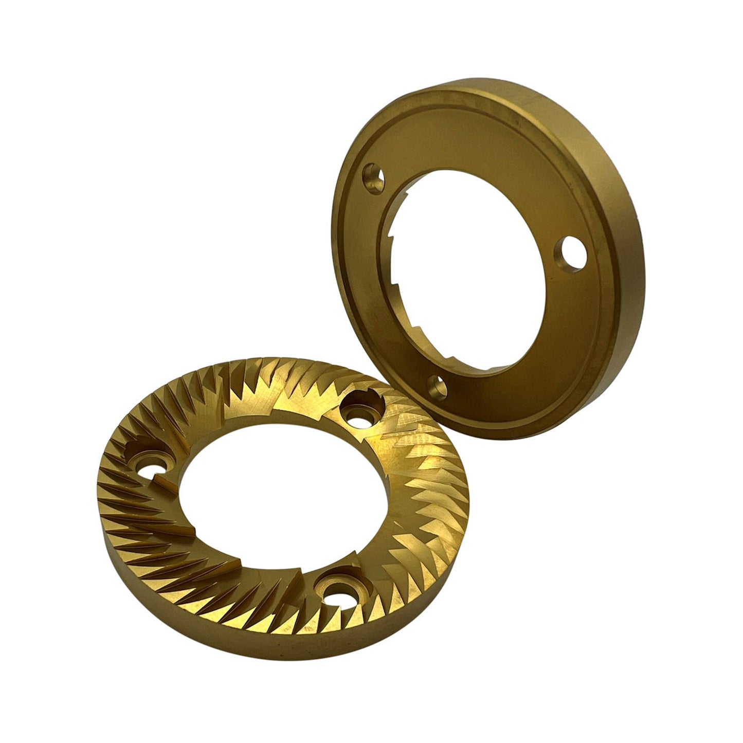Anfim / Obel 75mm Titanium Left-Hand Grinder Burrs – Super Caimano & Mito