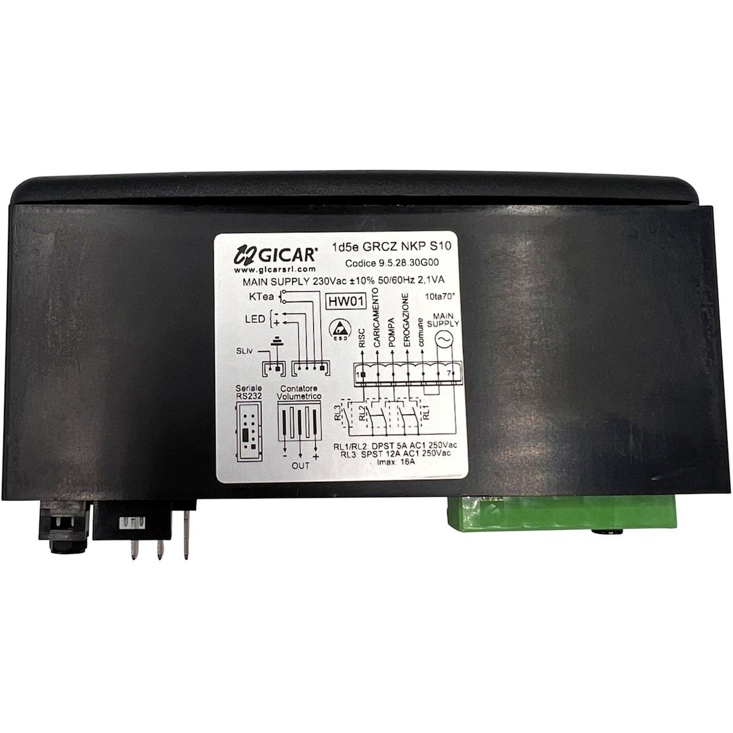 Crem / Expobar Touchpanel & PCB Water Level/Hot Water Gicar 9.5.28.30G