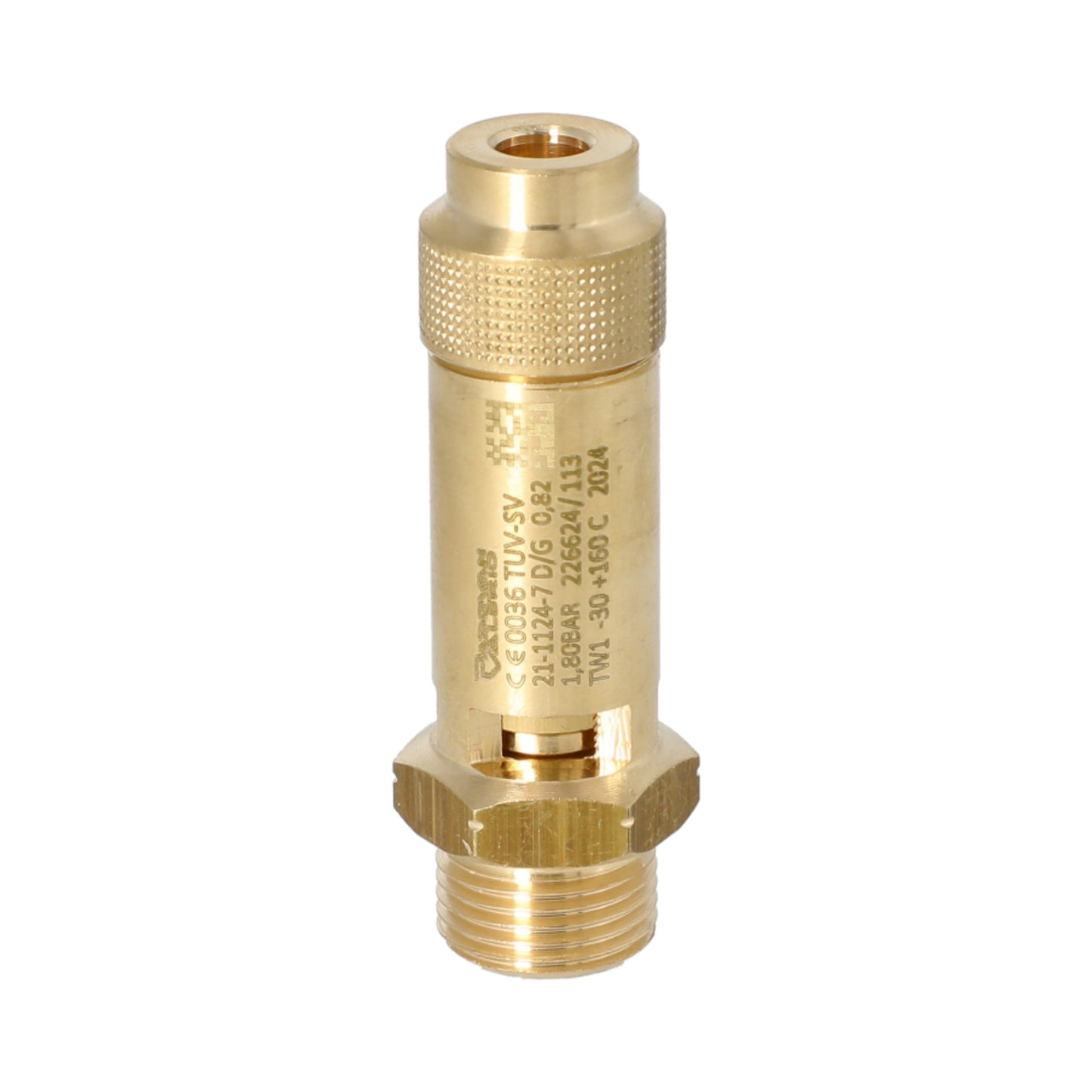 Fiorenzato 3/8 Safety Valve 1.8 Bar Certified Replacement Part - Wide Compatibility