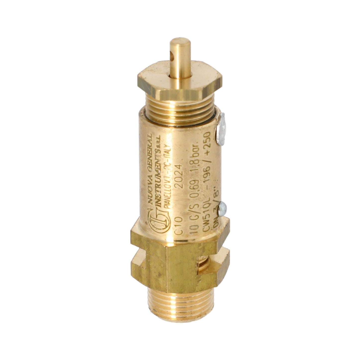 Universal 3/8 Safety Valve 1.8 Bar Certified Replacement Part - Wide Compatibility