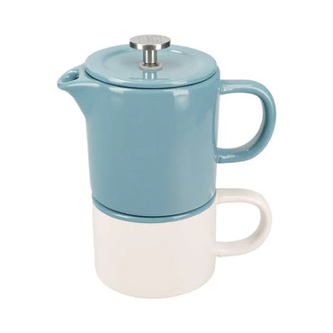 La Cafetiere Barcelona Ceramic French Press 400ml - (For One) Gift Boxed