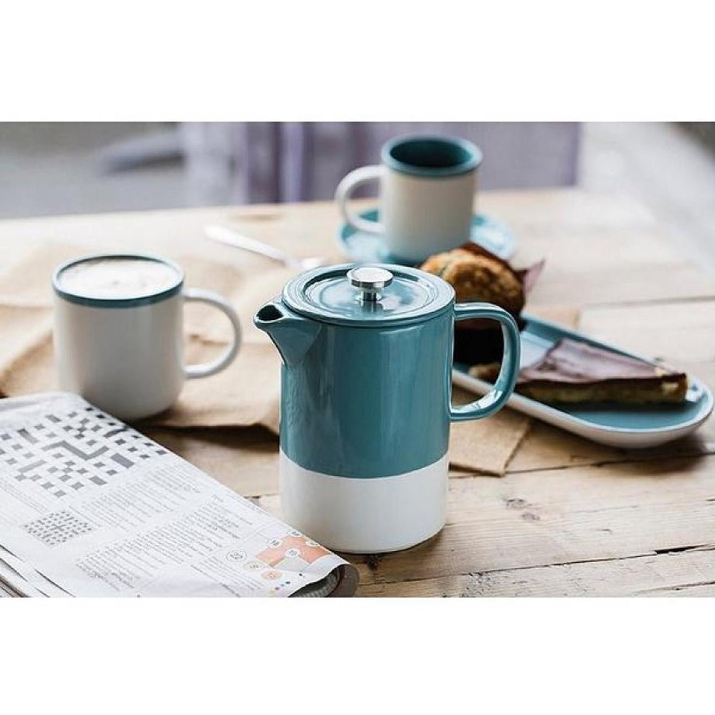 La Cafetiere Barcelona Ceramic French Press 400ml - (For One) Gift Boxed