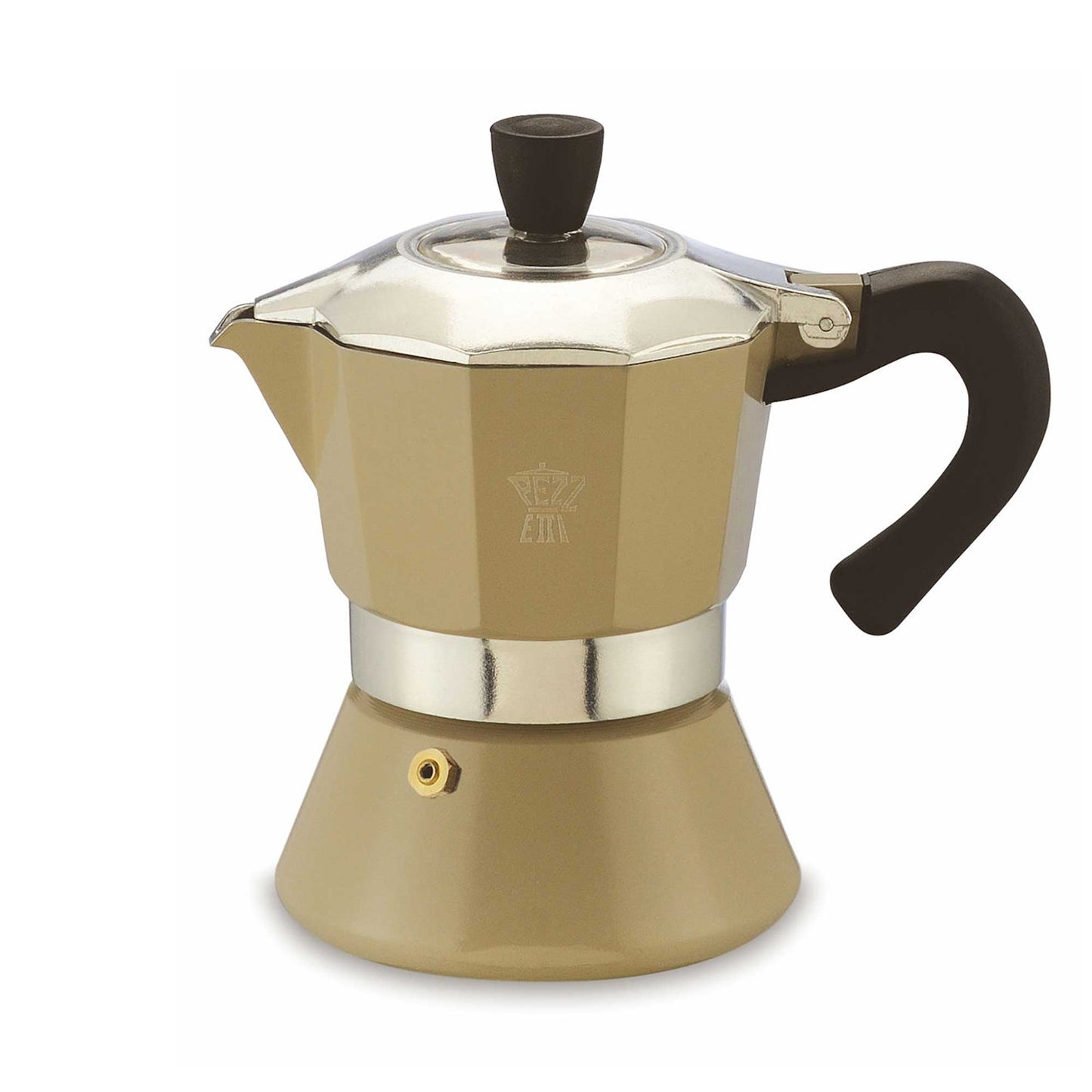 Pezzetti Bellexpress Aluminium Stove Top Moka Pot - 3 Cup - Dove Grey