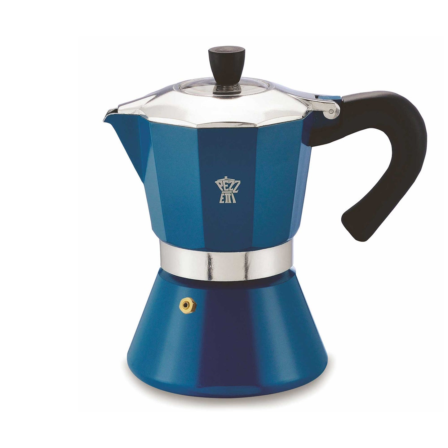 Pezzetti Bellexpress Aluminium Stove Top Moka Pot - 6 Cup - Turquoise