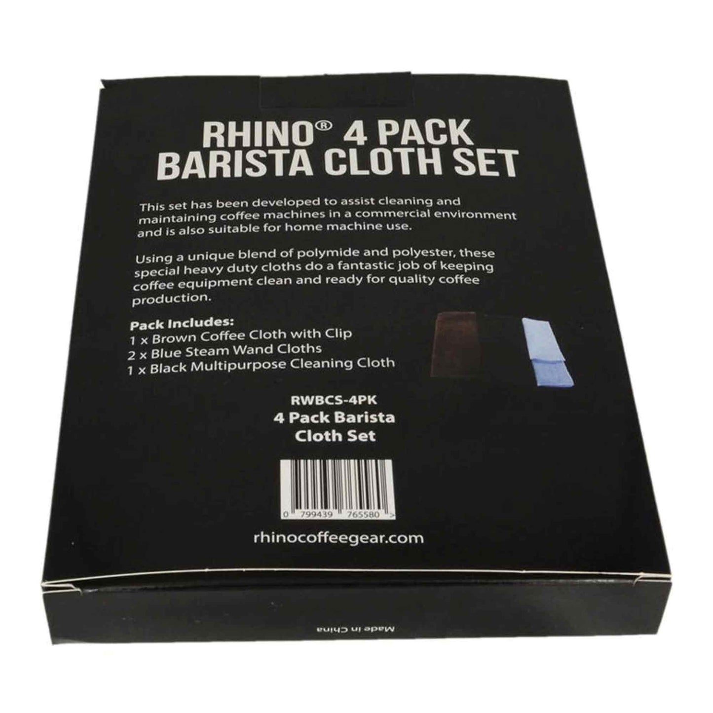Rhinowares Barista Towel / Cloth Set - 4 Pack
