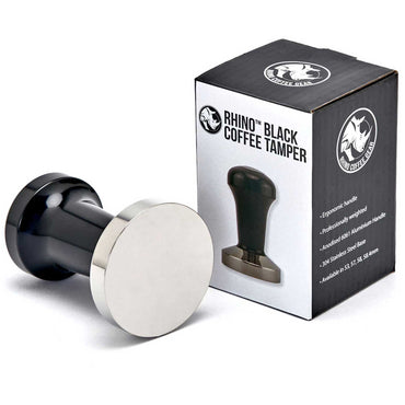 Rhinowares Espresso Metal Coffee Tamper - 58mm - Black