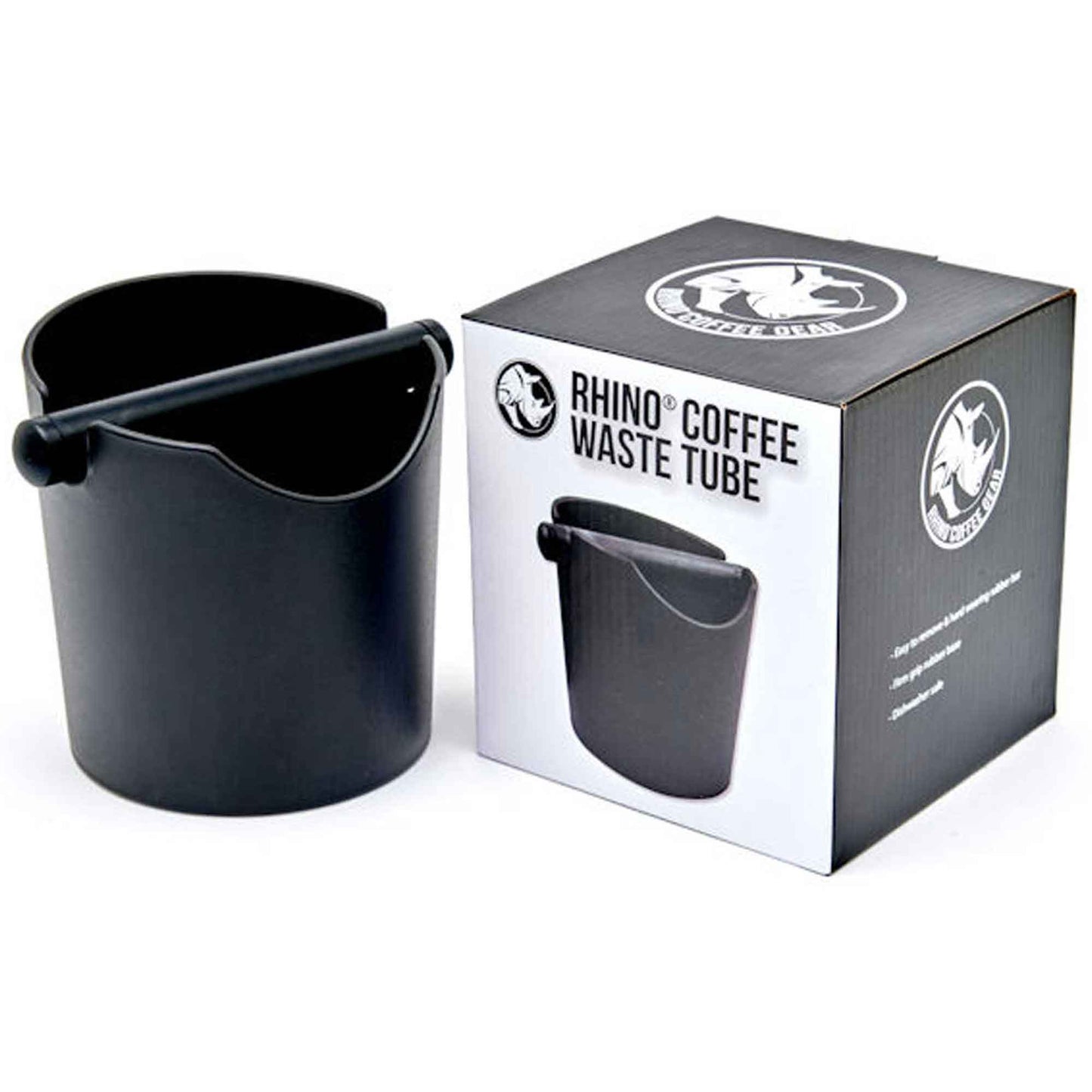 Rhinowares Domestic Waste Coffee Waste Grounds Bin - Black