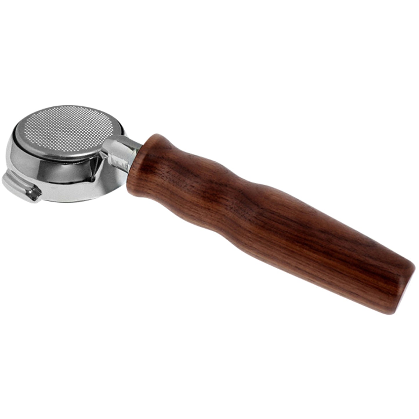 Universal 58mm Bottomless Portafilter with Wooden Handle – 21g Basket
