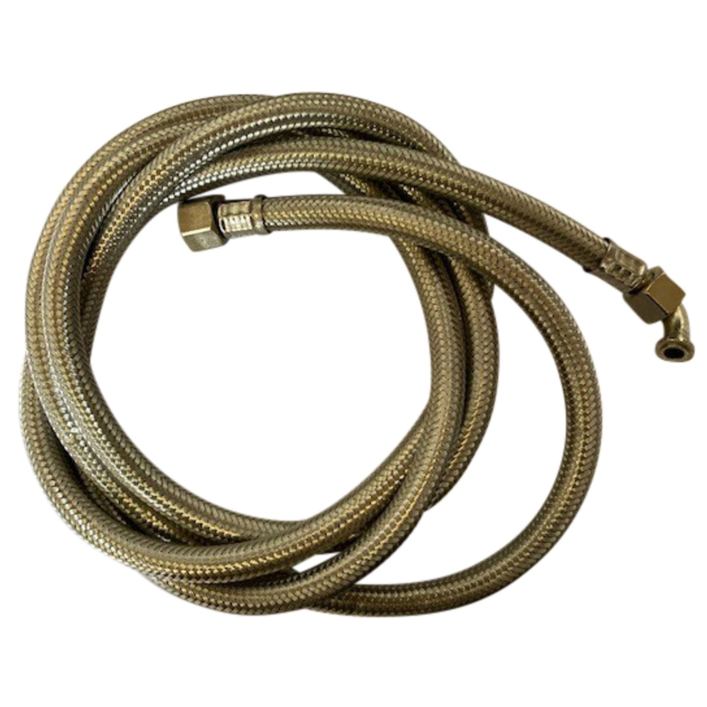 Cimbali Braided Hose 2m 3/8F Straight x 3/8F Elbow - Replacement Part