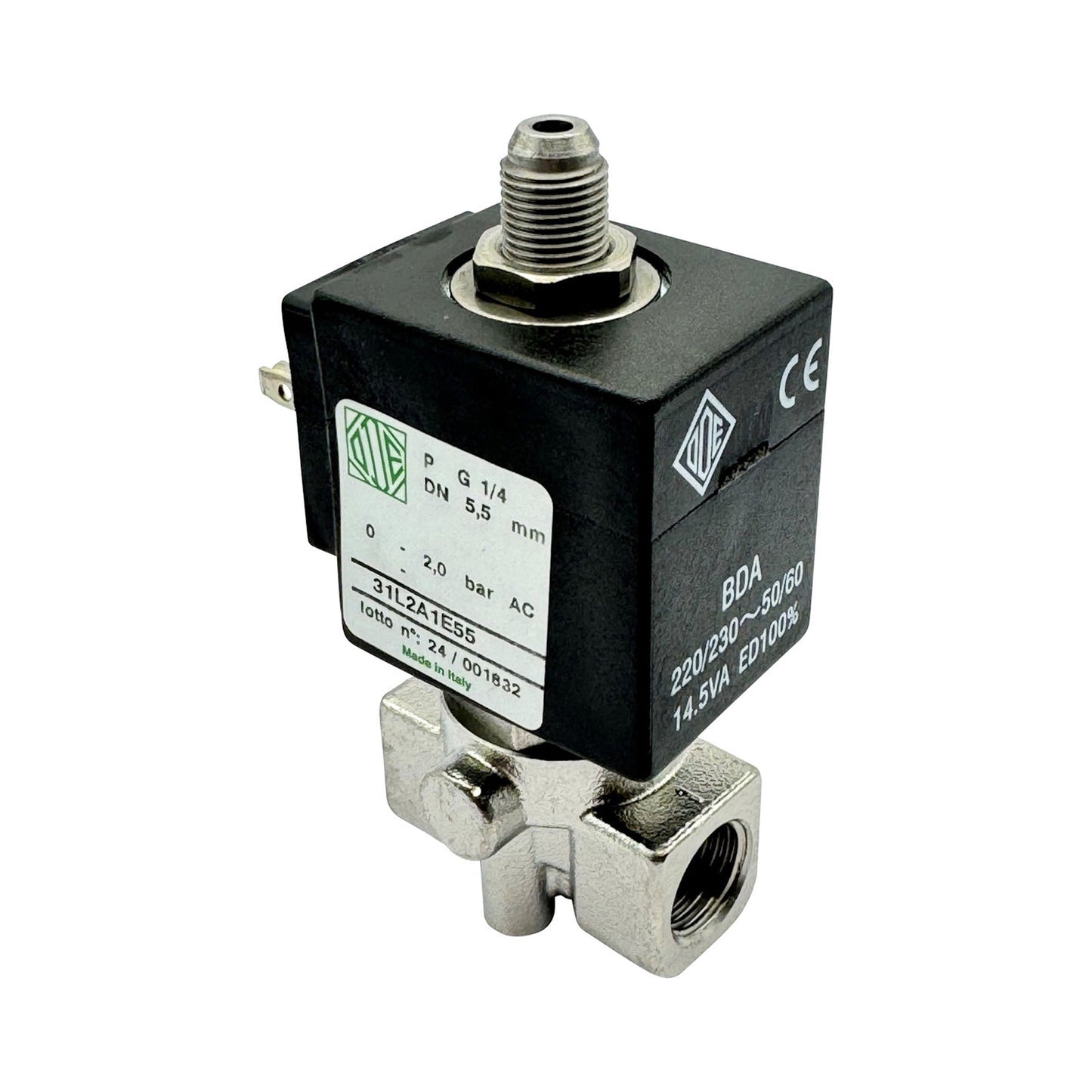 ODE 3-Way Solenoid Valve 230V 1/4 5.5mm – La Marzocco